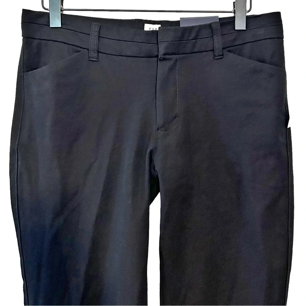 NEW GAP Slim City Bi-Stretch Cropped Dress Pant Women’s SZ 6 in Black Solid - Picture 3 of 7